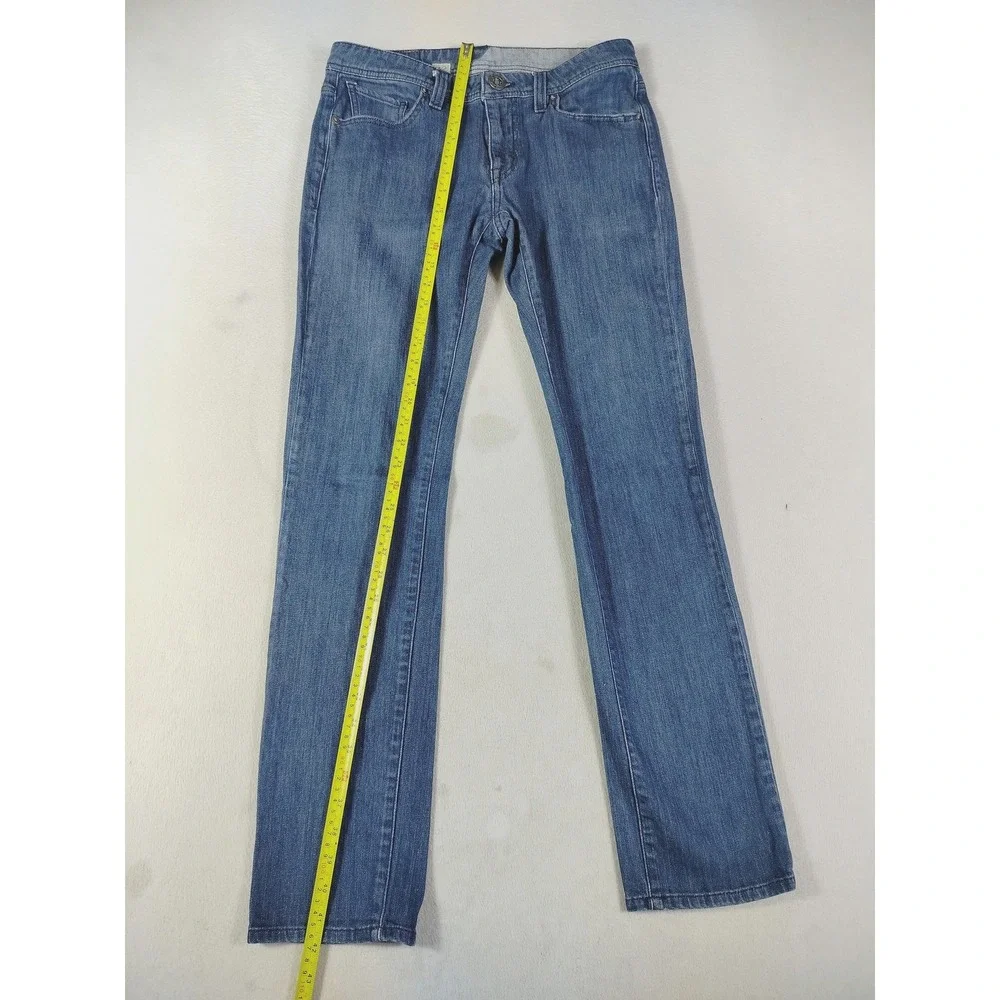 Volcom Vorta Jeans Mens 32 Blue Slim Fit Straight Denim Skater Grunge Skatelife